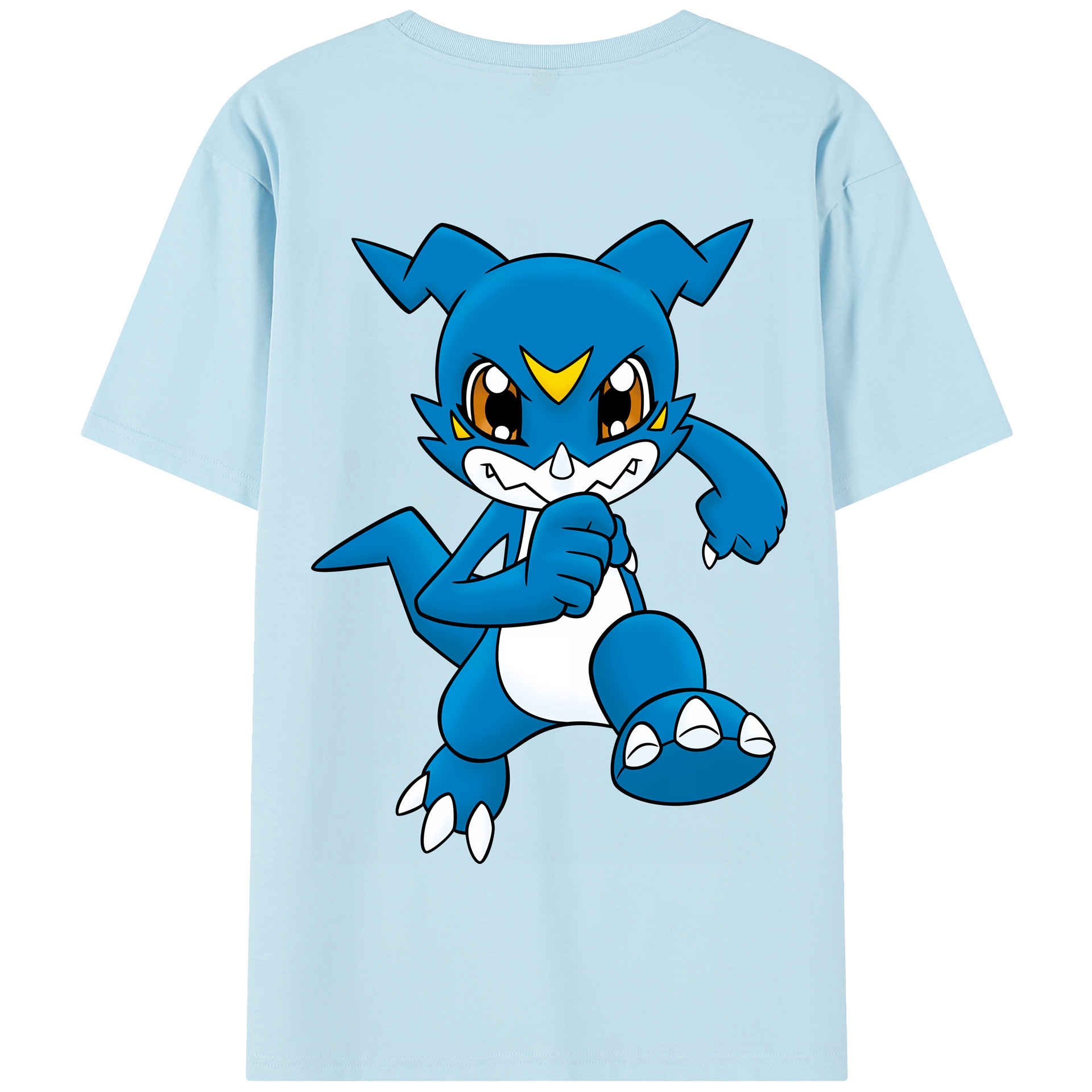 （画像用） Digimon デジタルモンスター/デジモン 綿100％半袖Tシャツ（背面プリント）